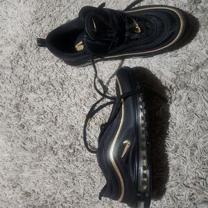 Nike Air Max Black with Gold Highlights